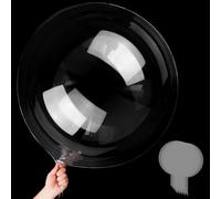 Ninnyi 5 PCS Clear Balloons to Fill, Large Bobo Balloons for Decoration(30Inch)