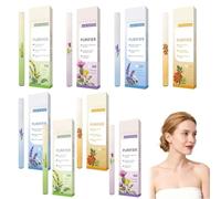 Ninnyi 8Pcs Diffuser Pen, Pocket Sized Inhaler Purifier Stick Blend Set with Mullein Dandelion and Lavender Mint