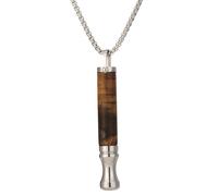 Ninnyi Breathing Necklace, Tiger Eye Stone Breathlace for Women Men