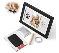 Ninnyi Dog Paw Print Kit, Pet Pawprints Ink Pad Impression and Clay Photo Frame Set with Ink Pad and 3 Imprint Cards for Dog Cat