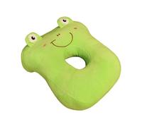 Ninnyi Ear Piercing Pillow, Cute Soft Pillow with Hole for Ear for Napping in Classrooms Offices Libraries Airplanes, Memory Cotton (Green Frog)