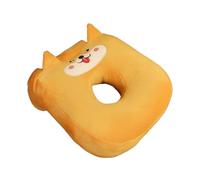 Ninnyi Ear Piercing Pillow, Cute Soft Pillow with Hole for Ear for Napping in Classrooms Offices Libraries Airplanes, Memory Cotton (Light Brown Husky)