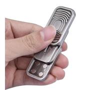 Ninnyi Metal Fidget Slider Anxiety Autism Stress Relief for Women Men(Silver)