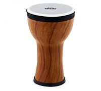 Nino Percussion Elements Mini Djembe - Small Musical Instrument for Children from 3 years - 6-inch Diameter - Plastic, Brown (NINO-EMDJ-TA)