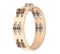 Nino by Meinl 8" Wood Tambourine 2 Rows Chome Jingles