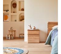 Nino - Children's bedside table in solid teak Natural