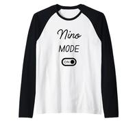 Nino Mode On Name Raglan Baseball Tee