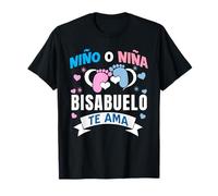 Niño o Niña Bisabuelo Te Ama Gender Reveal In Spanish T-Shirt