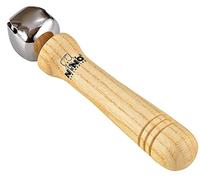 Nino Percussion Bell Stick Instrument - Musical Instrument for Children from 3 Years - With 1 Bell - Siam Oak, Natural (NINO960)