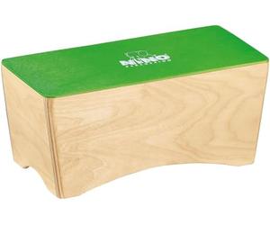 Nino Percussion Bongo Cajon Instrument - Drum Box for Children from 3 Years - Musical Instrument - Playing Surface Baltic Birch, Green (NINO931GR)