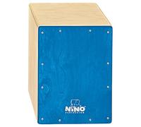 Nino Percussion Cajon Kids Instrument - Drum Box for Children from 4 Years - Musical Instrument - Playing Surface Baltic Birch, Blue (NINO950B)
