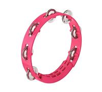 Nino Percussion Compact Tambourine Instrument - Musical Instrument for Children from 3 Years - Diameter 8 inch - Plastic, Pink (NINO49SP)