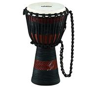Nino Percussion Earth Rhythm Djembe - Large Musical Instrument for Children from 4 years - 8-inch Diameter - Mahogany, Natural (NINO-ADJ3-S)