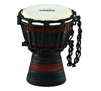 Nino Percussion Earth Rhythm Djembe - Very Small Musical Instrument for Children from 3 years - 4.5-inch Diameter - Mahogany, Natural (NINO-ADJ3-XXS)