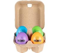 Nino Percussion Egg Shaker Assortment - 4 Rattle Eggs for Children from 3 Years - Gift Idea - Including Box - Plastic, Multicolored (NINOSET21)