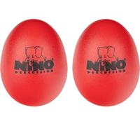 Nino Percussion Egg Shaker Pair - 2 Rattle Eggs for Children from 3 Years - Musical Instrument - Gift Idea - Plastic, Red (NINO540R-2)