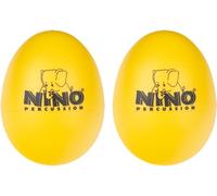 Nino Percussion Egg Shaker Pair - 2 Rattle Eggs for Children from 3 Years - Musical Instrument - Gift Idea - Plastic, Yellow (NINO540Y-2)