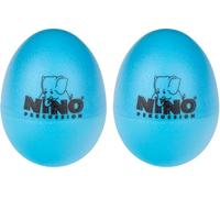 Nino Percussion Egg Shaker Pair - 2 Rattle Eggs for Children from 3 Years - Musical Instrument - Gift Idea - Plastic, Blue (NINO540SB-2)