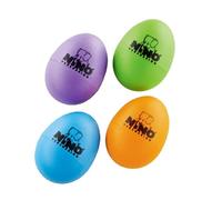 NINO - Percussion Egg Shakers, 4 Pieces, Assorted Colours
