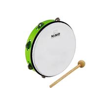 Nino Percussion Headed Tambourine, Green (NINO24GG)
