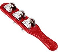 Nino Percussion Jingle Stick Instrument - Musical Instrument for Children from 3 Years - Plastic and Steel, Red (NINO13R)