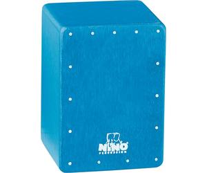 Nino Percussion Mini Cajon Shaker - Musical Instrument for Children from 3 Years - Baltic Birch, Blue (NINO955B)