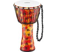 Nino Percussion Rope Tuned Djembe - Large Musical Instrument for Children from 4 years - 10-inch Diameter - Plastic, Multicolored (NINO-PDJ1-S-F)