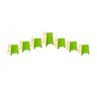 Nino Percussion Stackable Classroom Cajon Group Rhythm Set 7 Piece