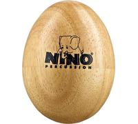 Nino Percussion Wood Egg Shaker - Medium Rattle Egg for Children from 3 Years - Musical Instrument - Siam Oak, Natural (NINO563)