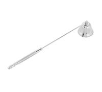 Ninoclar Candle Snuffer Tool,Stainless Steel Candle Extinguisher Wick Snuffer Accessory with Long Handle,Candle Accessory (SILVERY)