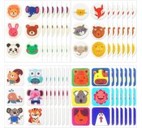 Ninoclar Mosquito Repellent for Children and Adults, Natural Plant Repellent Patches, Multi-Color, 24 Hours Protection, Skin Safety, Waterproof Mosquito Repellent Patches (1 Count (Pack of 168))