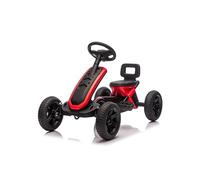 NINODOVAE kid Pedal Go Kart, Racing Go Kart with handbraket, Inflatable EVA Tyres, for Ages 2-5 years, Red
