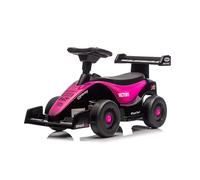 NINODOVAE Ride On Car NO POWER, with horn music, storage, Toddler Walker Foot To Floor Slider racing car design age for 18-36 months (Pink)