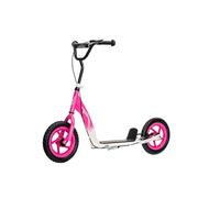 NINODOVAE Scooter for kids age 5-12，Φ12" big wheel scooter with Adjustable Handlebar, Rear Brake weight capacity 50kg Color (Pink)