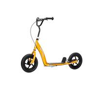 NINODOVAE Scooter for kids age 5-12，Φ12" big wheel scooter with Adjustable Handlebar, Rear Brake weight capacity 50kg Color (Yellow)