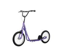 NINODOVAE Scooter for kids age 5+, Teens Kick Scooter withΦ16" big wheel scooter, Adjustable Handlebar, dual brakes weight capacity 100kg (Purple)