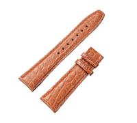 NINOMA 21mm 22mm Crocodile Leather Strap Compatible With IWC Portugues Pilot Men's Bracelet Replacement Wrist Strap Brown Black Bracelet(B Brown,22mm)