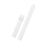 NINOMA Calfskin Strap Compatible With Swarovski Watch Crystalline Oval Dial Plate 5158517/5158544 /5158972 12mm/14mm Women's Bracelet Pink/Grey/Bl(White NK,14mm)