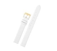 NINOMA Calfskin Strap Compatible With Swarovski Watch Crystalline Oval Dial Plate 5158517/5158544 /5158972 12mm/14mm Women's Bracelet Pink/Grey/Bl(White Gk,14mm)