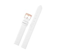 NINOMA Calfskin Strap Compatible With Swarovski Watch Crystalline Oval Dial Plate 5158517/5158544 /5158972 12mm/14mm Women's Bracelet Pink/Grey/Bl(White Rk,12mm)