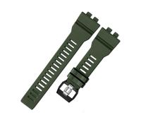 NINOMA Compatible With Casio G-shock 5554 GBD-800 GBD-800-2/-7 GBA-800 GBA-800uc 3464 Watch Band Multi Black Color Resin Strap Watch Accessories(Green)