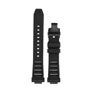 NINOMA Compatible With Casio GW-M5610 DW5600 DW5610 GA2100 Fluoro Rubber Watch Strap Stainless Steel Adapter Silicone Watchband Accessories(Black black Folding,For 5600)