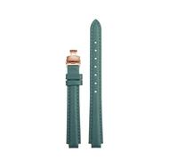NINOMA Compatible With Casio SHE-3034/4029 Little Red Watch Series Women's Leather Strap SHE-3034 Soft Comfortable Special Raised Mouth Bracelet(B-Green-Rose,FOR SHE-3034)