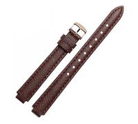 NINOMA Cowhide Strap Substitute Compatible With Casio Watch For Women SHEEN Series SHE-3034GL/SHE-4029PG Watch Strap Convex Watch Accessories(Brown rk,12-8mm)