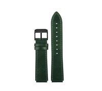 NINOMA Retro Genuine Leather Watchband Compatible With Casio A158W A168 / F91w / AE-1200WHD/A158/A159/A169/AE1200 Vintage Watch Bracelet Strap(Green bk)