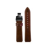 NINOMA Retro Genuine Leather Watchband Compatible With Casio A158W A168 / F91w / AE-1200WHD/A158/A159/A169/AE1200 Vintage Watch Bracelet Strap(Brown black)