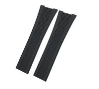 NINOMA Silicone Rubber Watchband Compatible With Patek Philippe Nautilus Series 5711 5712 5980 Waterproof Watch Strap Bracelet Male(Black-No buckle)