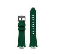 NINOMA Special Silicone Watch Strap Compatible With Maurice Lacroix AIKON AI6008/6007/6038/6058/1018/1008 Watch Band Men's Bracelet Waterproof Soft(1Green-Black A,For AI6038)