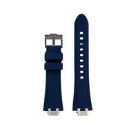 NINOMA Special Silicone Watch Strap Compatible With Maurice Lacroix AIKON AI6008/6007/6038/6058/1018/1008 Watch Band Men's Bracelet Waterproof Soft(1Blue-Black A,For AI6058)