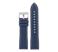 NINOMA Universal Waterproof Silicone Watch Strap Compatible With CItizen Blue Angel AT8020 JY8078 Rubber Watch Band 22mm 23mm Bracelet For Men(8006 A-silver pin,23mm)